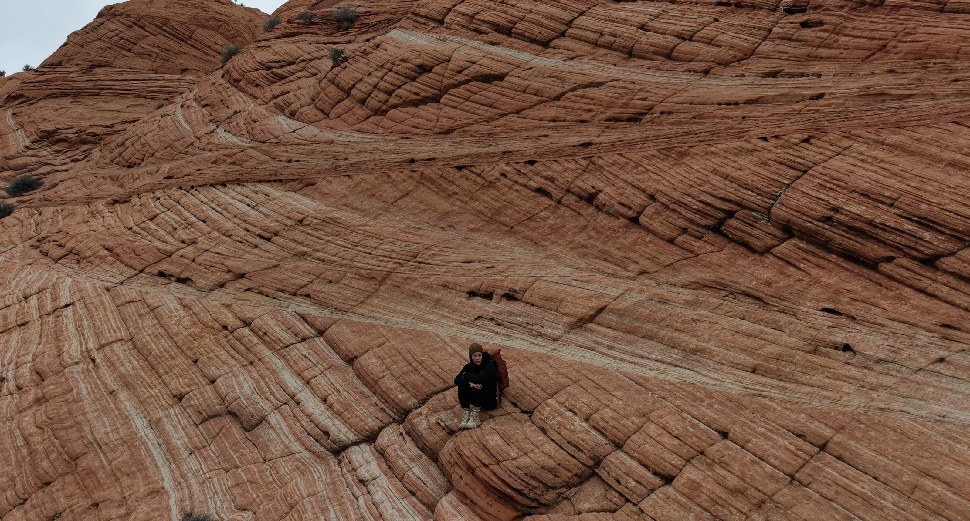 Red rock desert landscape
